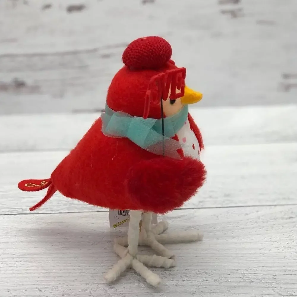 Target Spritz Valentine Day Red Hearts Felt Fabric Bird Love Aerial Berret 2023